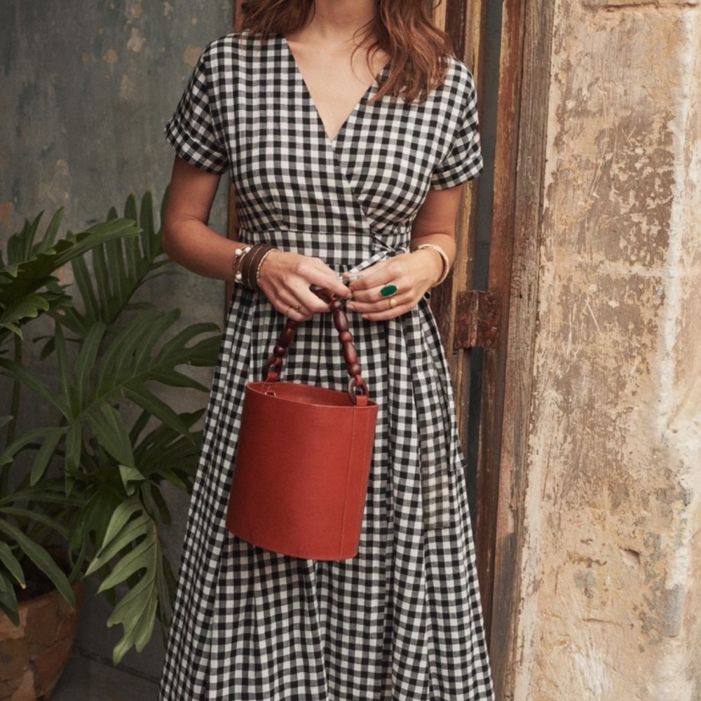 Sezane  Midi Wrap Dress NWT